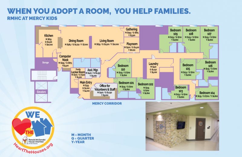 RMHC at Mercy Kids floorplan